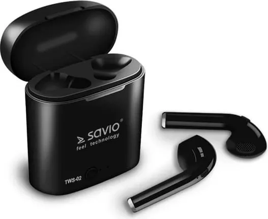 Dëgjuese Savio TWS-02, Wireless, të hirta - 2