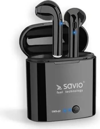 Dëgjuese Savio TWS-02, Wireless, të hirta
