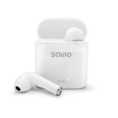 Dëgjuese Savio TWS-01, Wireless, të bardha - 4