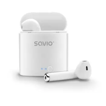 Dëgjuese Savio TWS-01, Wireless, të bardha