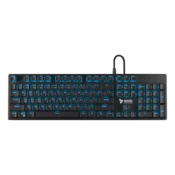 Tastierë mekanike Gaming Savio Tempest RX FULL, USB, e zezë / e kaltër