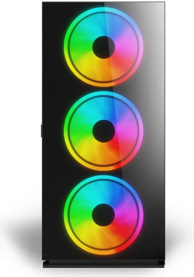 Kasë Savio Prime X1 ARGB Glass, e zezë - 1