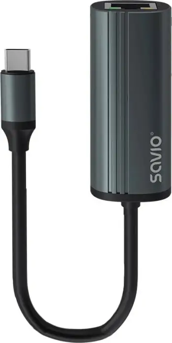 Përshtatës SAVIO USB-C 3.1 Gen.1 (M), 1000 Mbps, AK-56, i hirtë