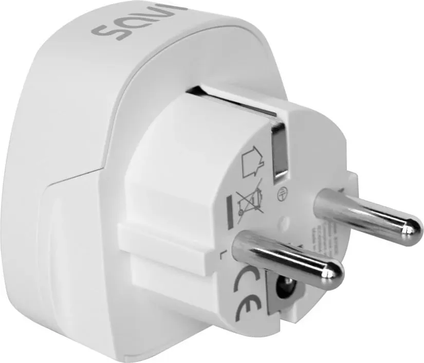 Adapter elektrik SAVIO AP-01, i bardhë - 4