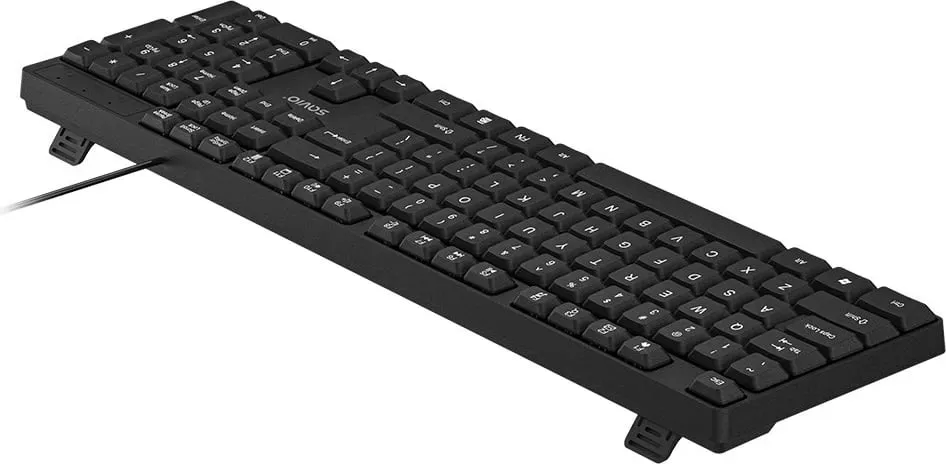 Tastierë SAVIO KB-01, full-size, USB, QWERTY, e zezë - 4