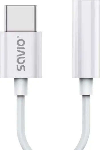 Kabllo USB në audio Savio, 3.5mm