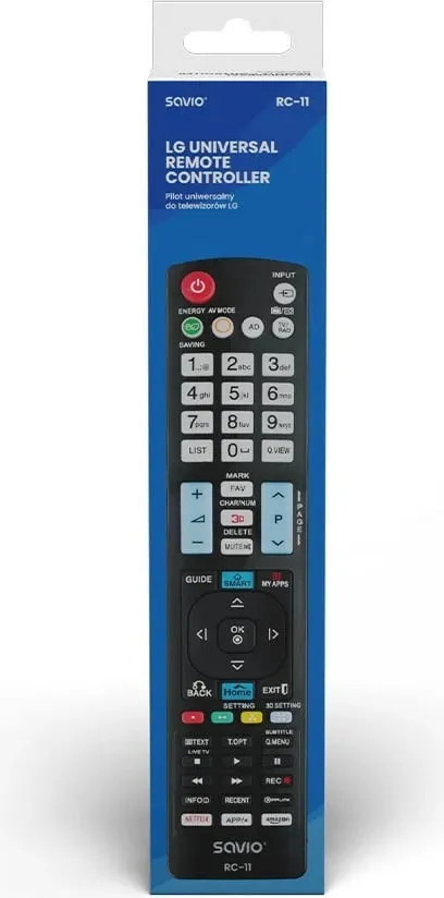 Telekomandë TV Savio RC-11, e zezë - 1