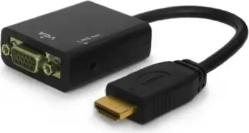 Përshtatës AV Savio HDMI - D-Sub (VGA), i zi
