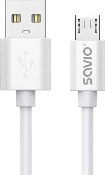Kabllo Savio, USB A / Micro-USB, 3 m, e bardhë