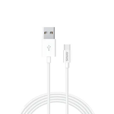 Kabllo Savio, USB A / USB C, 1 m, e bardhë - 1