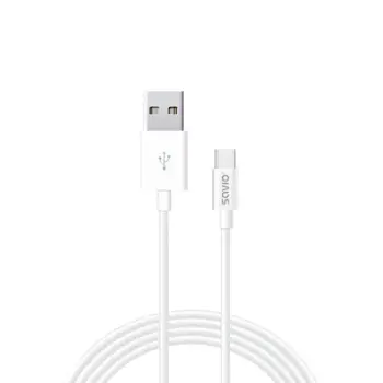 Kabllo Savio, USB A / USB C, 1 m, e bardhë