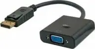 Përshtatës Savio VGA -DisplayPort, 0.2m, i zi