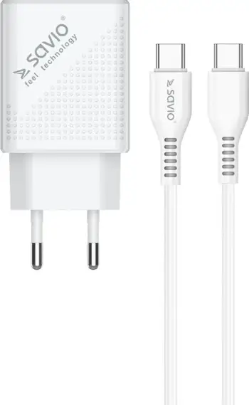 Kabllo karkuese Savio LA-05, USB 3.0, Type A, 18W, 1m, e bardhë