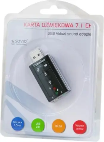 Kartë e zërit Elmak Savio AK-01, USB