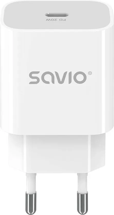 Karikues muri Savio LA 09, 20W, USB C QC PD 3.0, i bardhë - 1