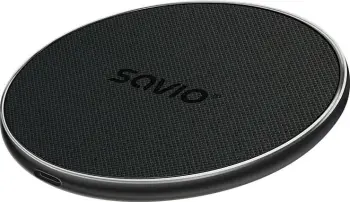 Karikues wireless Savio LA-08 Charger Qi, 15W, i zi