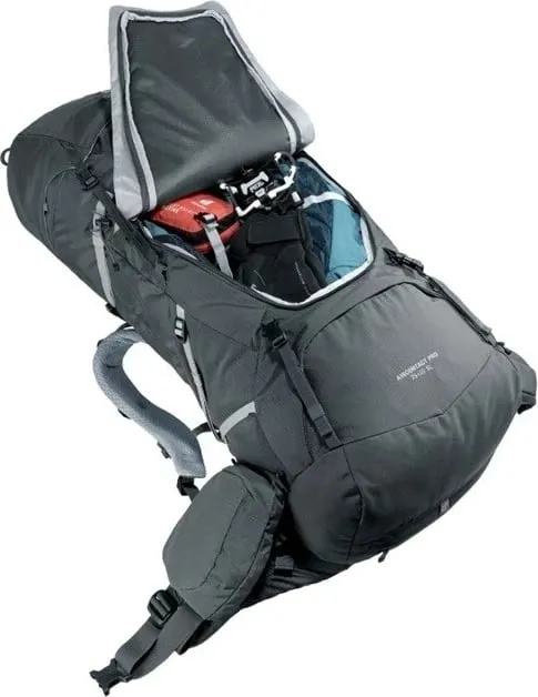 Çantë shpine Deuter Aircontact Pro 75+10 SL për gra, grafit - 8