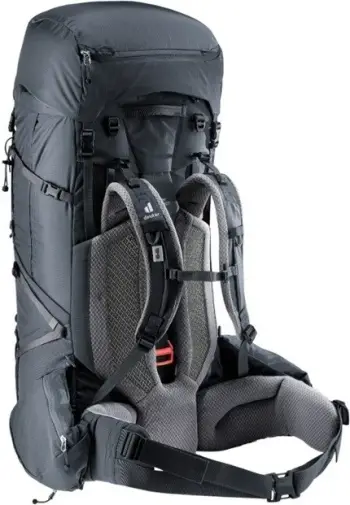 Çantë shpine Deuter Aircontact Pro 85+10, për hiking, Najlon, e zezë