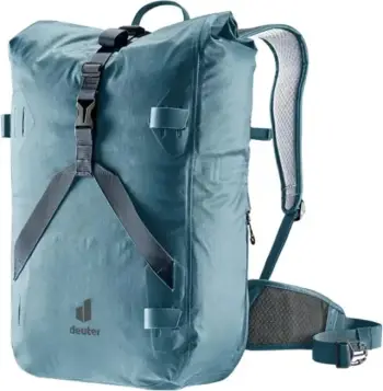 Çantë shpine për çiklizëm Deuter Amager 25+5, 30L, me mbulesë shiu, e zezë