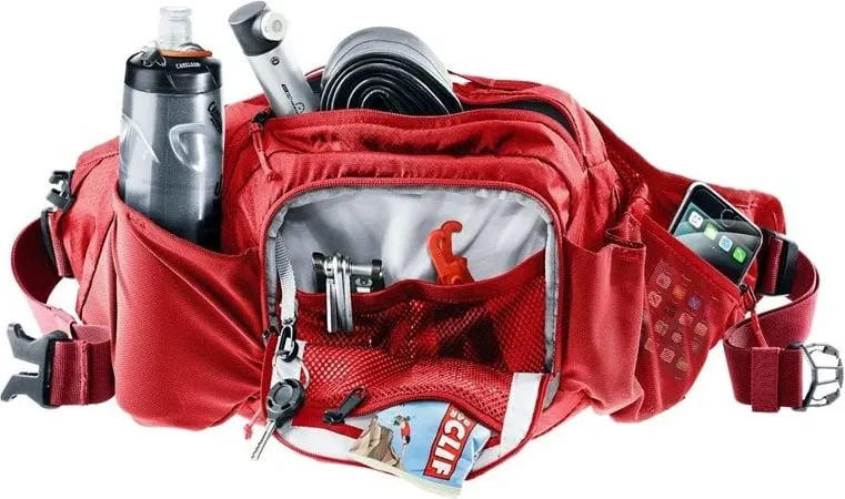 Çantë beli Deuter Pulse 5L, e kuqe - 2
