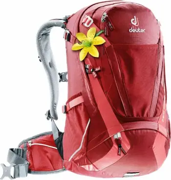 Çantë shpine Deuter për çiklizëm, cranberry-coral
