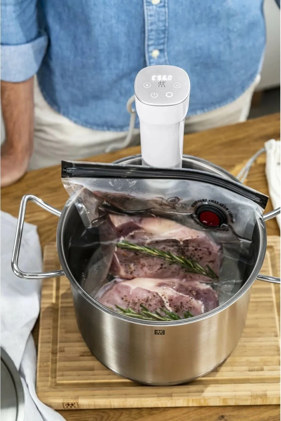 Cirkulator sous vide Zwilling Enfinigy, 1200W, touch, bardhë - 3