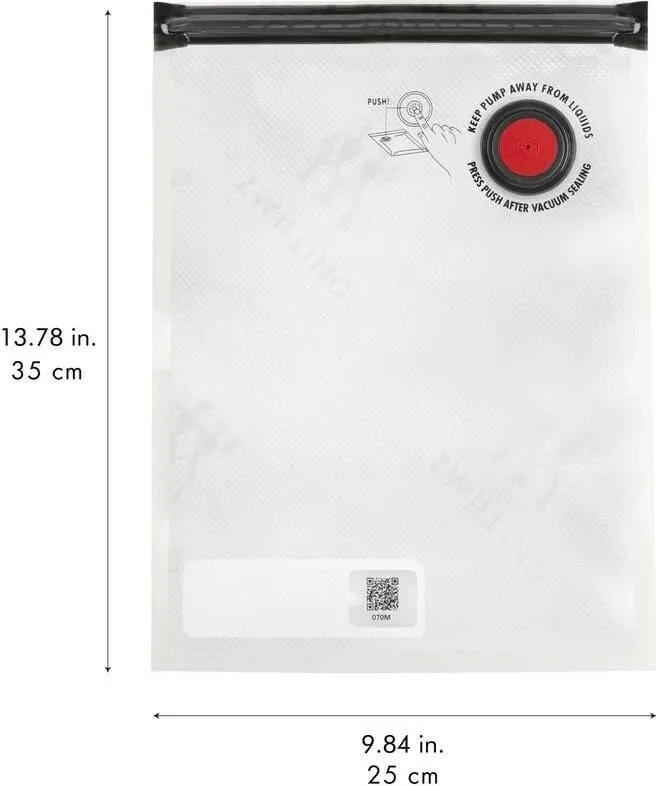 Set qese vakum Zwilling Fresh and Save, 10 copë, 35 cm, transparente - 2