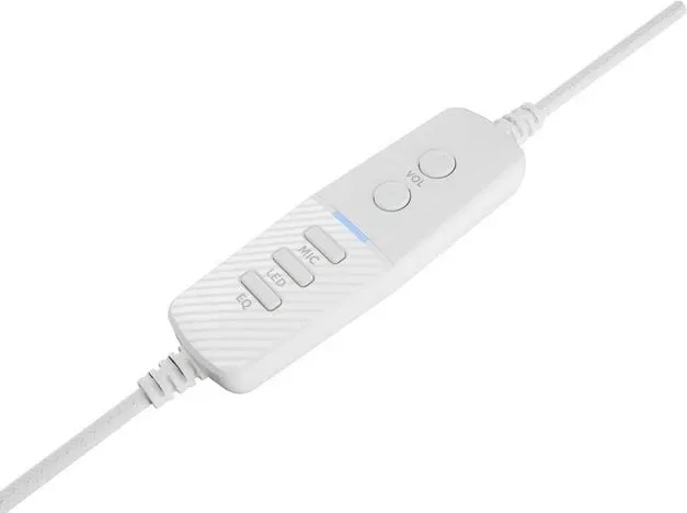 Kufje Genesis Neon 764, USB, të bardha - 4