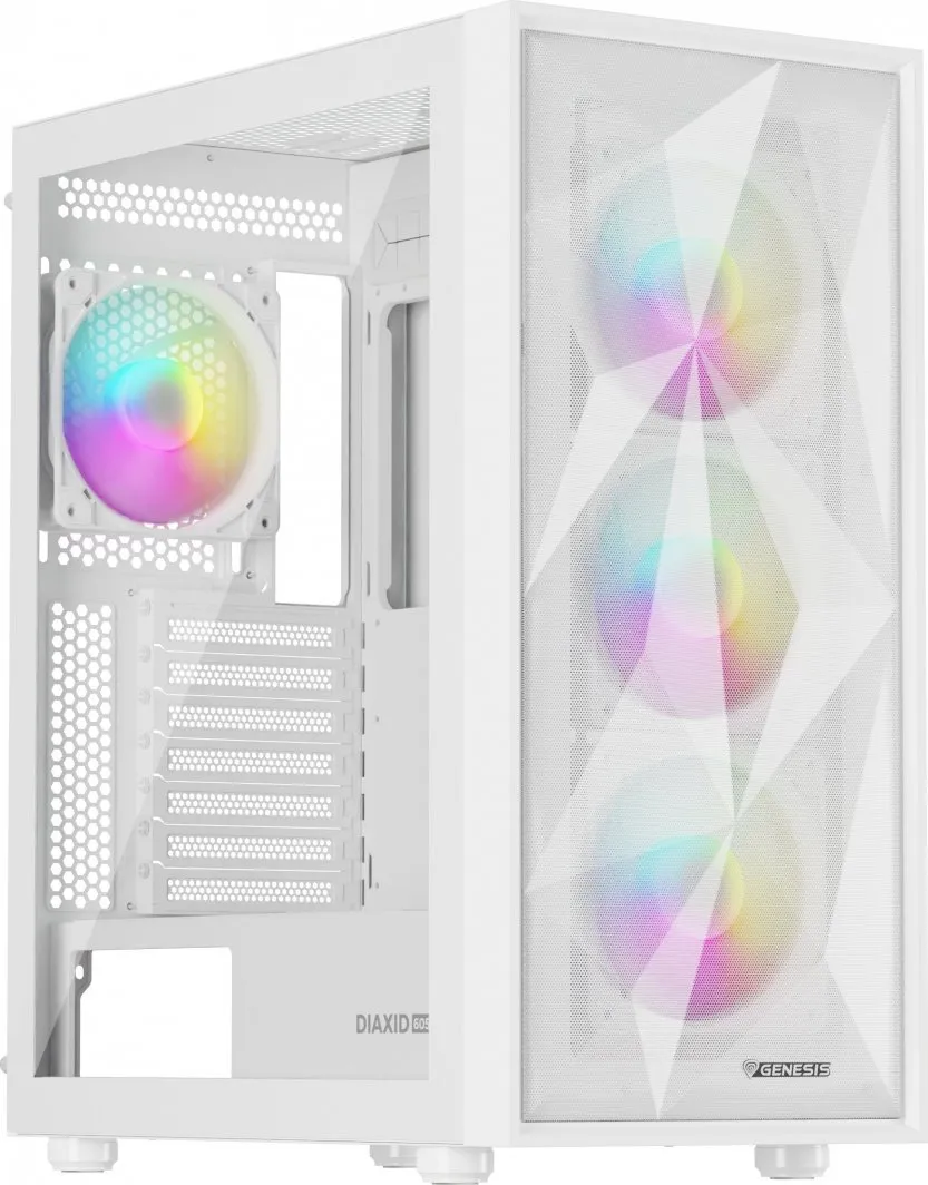 Kasë për PC Genesis DIAXID 605 ARGB, e bardhë - 2