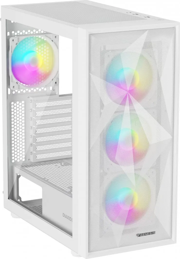Kasë për PC Genesis DIAXID 605 ARGB, e bardhë - 3
