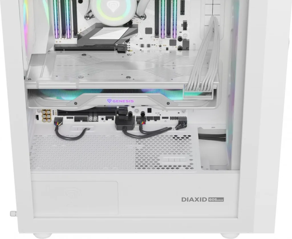 Kasë për PC Genesis DIAXID 605 ARGB, e bardhë - 24