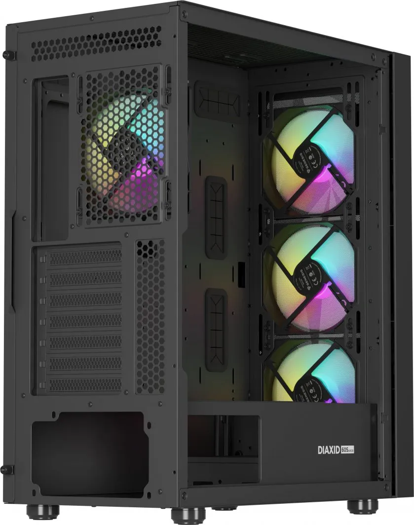 Kasë Genesis Diaxid 605 ARGB, e zezë, Midi Tower - 18
