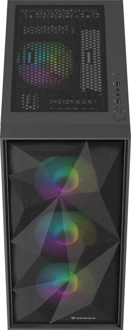 Kasë Genesis Diaxid 605 ARGB, e zezë, Midi Tower - 10