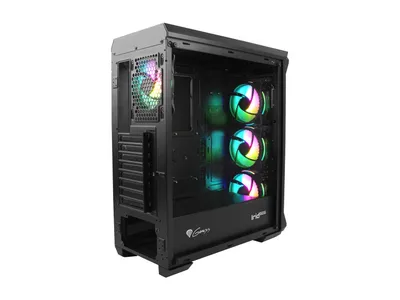 Kasë për PC Genesis IRID 505, e zezë - 6
