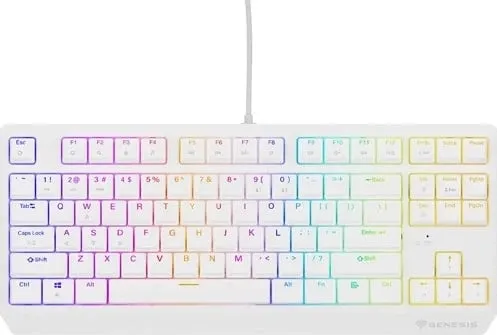 Tastierë Genesis Thor 230 TKL RGB Outemu Brown, e bardhë - 3