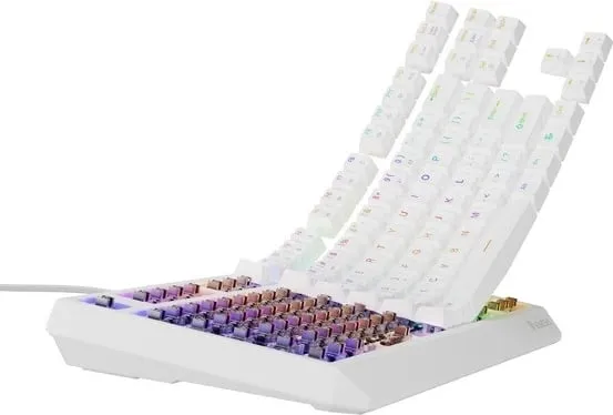Tastierë Genesis Thor 230 TKL RGB Outemu Brown, e bardhë - 6