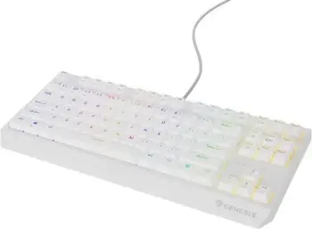 Tastierë Genesis Thor 230 TKL RGB Outemu Brown, e bardhë
