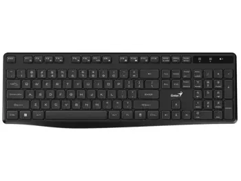 Tastierë Genius KB-7200, Wireless+USB, 2.4GHz, e zezë