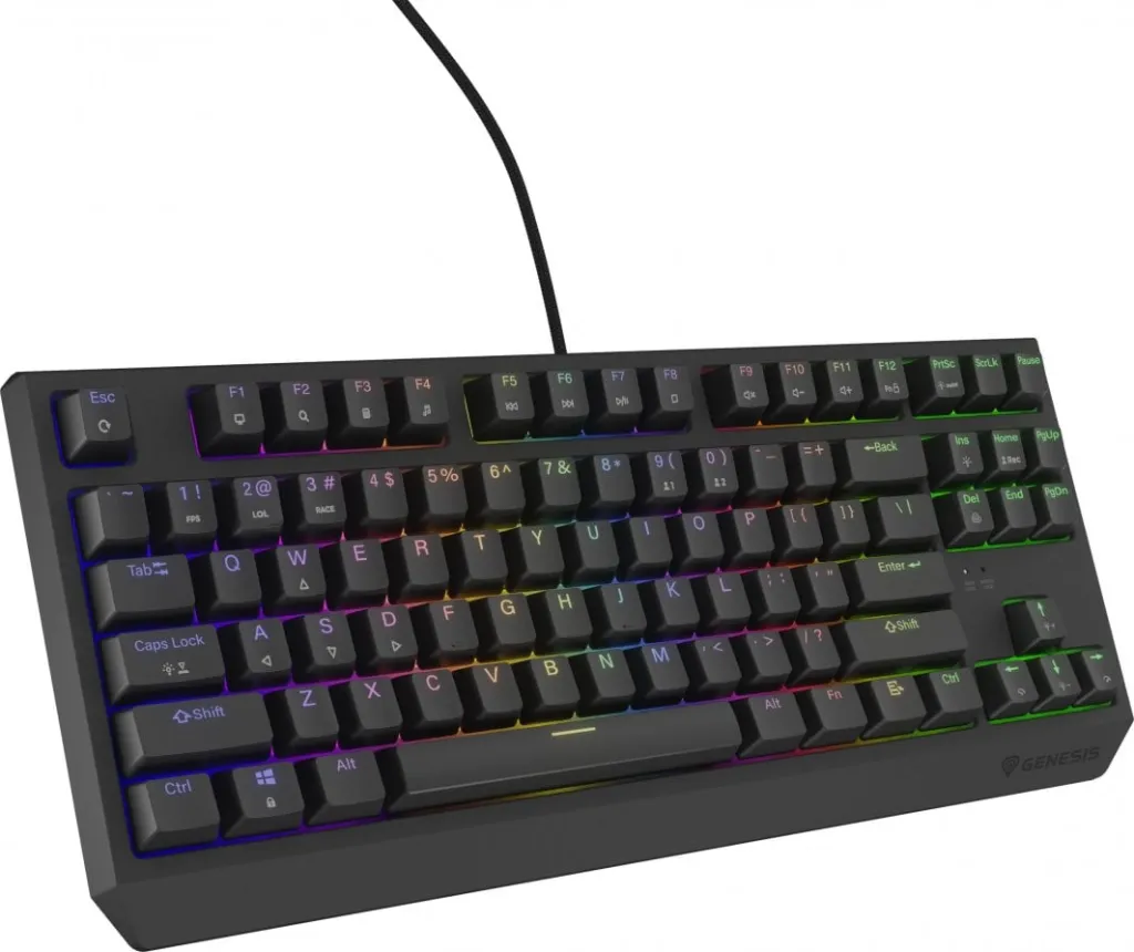 Tastierë Genesis Thor 230 TKL Outemu Brown, e zezë - 9