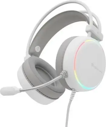 Kufje gaming Genesis Neon 613 G2 RGB, me mikrofon, të bardha