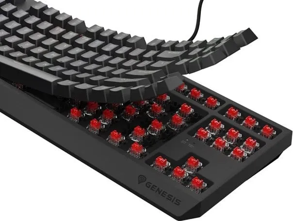 Tastierë mekanike Genesis Thor 230 TKL, RGB Outemu Red, e zezë - 9