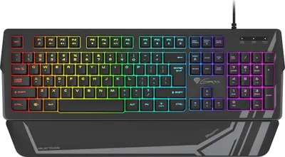 Tastierë Genesis Rhod 350 RGB, US Layout, e zezë - 1