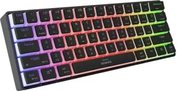 Tastierë mekanike Genesis Thor 660 G2 RGB, Gateron Brown, e zezë