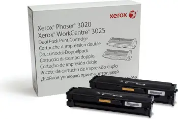 Toner Xerox 106R03048, i zi, 2 copë