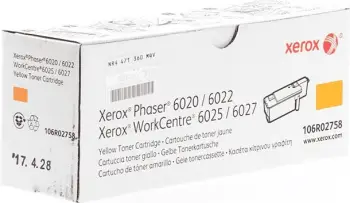 Toner, Xerox 106R02758, kapacitet deri 1000 faqe, standard, e verdhë