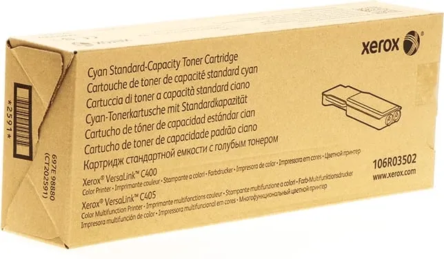 Toner, Xerox 106R03502 kapacitet standard 2500 faqe cyan - 1