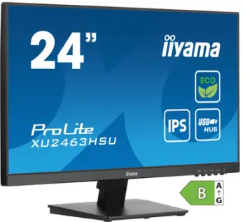 Monitor iiyama ProLite XU2463HSU-B1, 23.8", 1920 x 1080, 100 Hz, i zi
