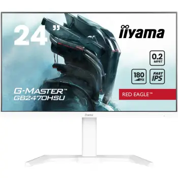 Monitor iiyama G-MASTER GB2470HSU-W6, 23.8", Full HD, 0.2ms, 180Hz, Bardhë