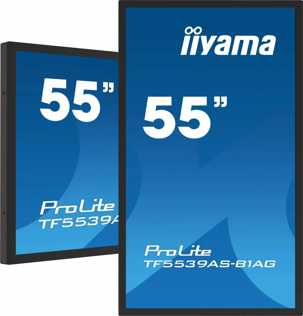 Ekran interaktiv iiyama TF5539AS-B1AG, 54.6", 4K, LED - 1