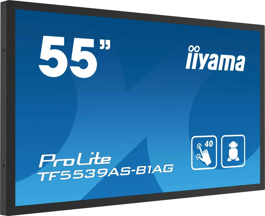 Ekran interaktiv iiyama TF5539AS-B1AG, 54.6", 4K, LED - 7